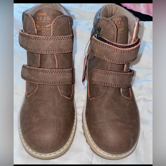 TZJS Kids' Hiking Work Boots for Boys Girls, Waterproof - Picture 4 of 6